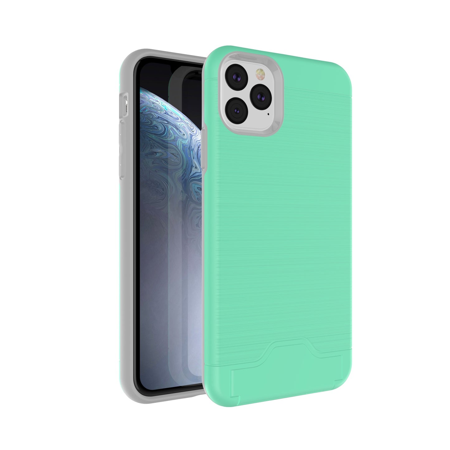 Compatible with Apple , Brushed card phone case